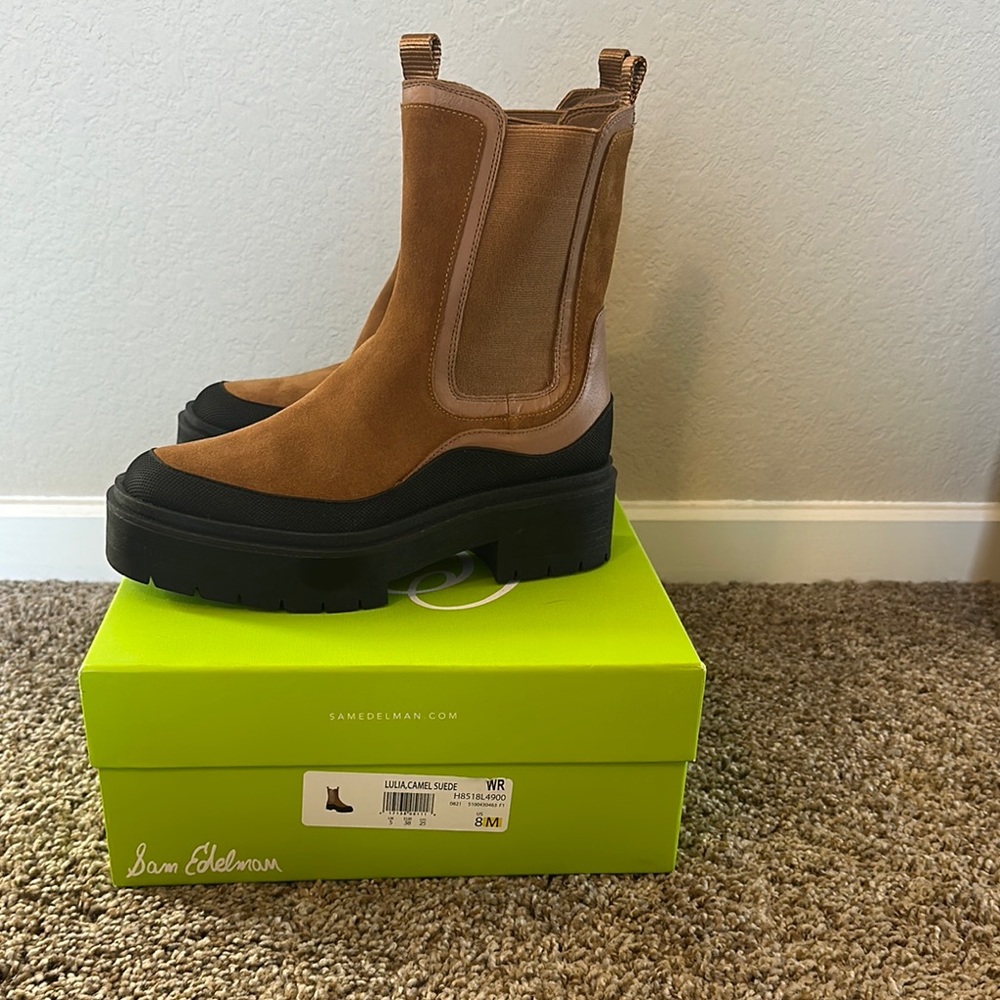 Sam Edelman Women's Tan Chelsea Boots